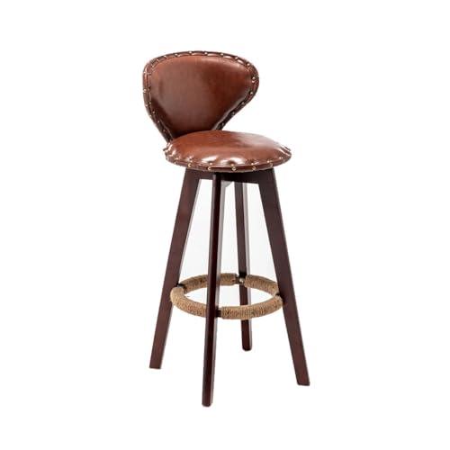 Moderne Barhocker Bar Industriellen Stil Massivholz Hohe Barstuhl Hause Einfache Drehbare Rückenlehne Barhocker Esszimmer Stühle von SFANIIX