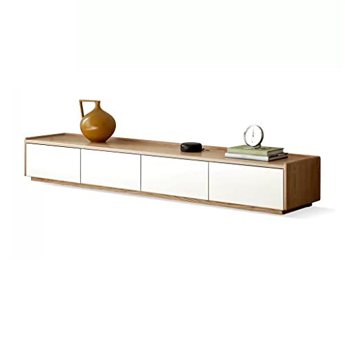 Moderne Multimedia-Konsole 78,7/86,6 Zoll TV-Ständer Wohnzimmer TV Unterhaltung Medien Center Konsole Tisch mit 4 Schubladen Aufbewahrungsschrank für Wohnzimmer Schlafzimmer(M-200cm) von SFANIIX