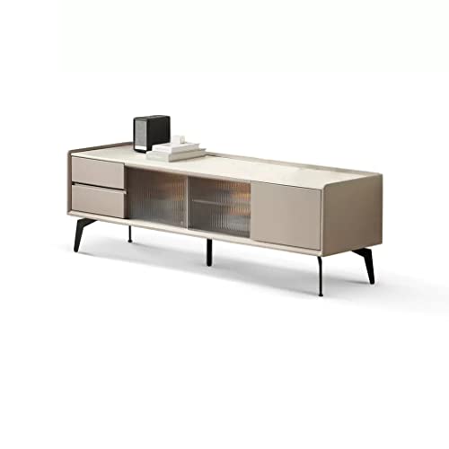 Moderne Multimedia-Konsole Hoher Fuß TV-Schrank Moderne Minimalistische Wohnzimmer Aufbewahrungsschrank Haushalt Eiche Bodenschrank gegen die Wand für Wohnzimmer Schlafzimmer(180 * 40 * 45.5CM) von SFANIIX