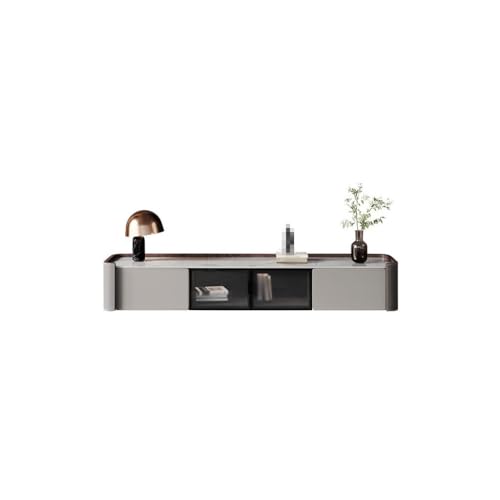 Moderne Multimedia-Konsole Italienisch Einfaches Sattelleder Licht Luxus TV-Schrank Mode Einfache Kleine Wohnung Wohnzimmer Aufbewahrungsschrank TV-Schrank für Wohnzimmer Schlafzimmer(180X40X29CM) von SFANIIX