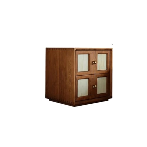 Moderne Nachttische Massivholz Kartentürschrank Kombination Nachttisch Nachttisch Kommode Kleine Wohnung Kommode Kommode Nachttisch im Schlafzimmer von SFANIIX