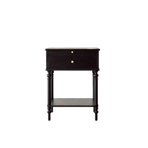 Moderne Nachttische Retro Massivholz Nachttisch Schlafzimmer Aufbewahrungsschrank Wohnzimmer Aufbewahrungsschrank Schwarz Sofa Beistelltisch Nachttisch im Schlafzimmer von SFANIIX
