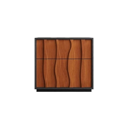 Moderne Nachttische Teakholz Nachttisch Kombinationsschrank Massivholz Schrank Minimalistische Schlafzimmer Moderne Aufbewahrungsbox Retro Seitenschrank Nachttisch im Schlafzimmer von SFANIIX