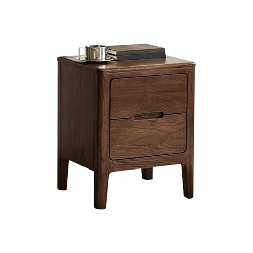 Moderne Nachttische aus Massivholz, Kommode mit Doppelschublade aus Eiche, modernes und minimalistisches Aufbewahrungsmöbel für Schlafzimmer, Nachttisch für Schlafzimmer Moderne Nachttische aus Massivholz, Kommode mit Doppelschublade aus Eiche, modernes und minimalistisches Aufbewahrungsmöbel für Schlafzimmer, Nachttisch für Schlafzimmer von SFANIIX