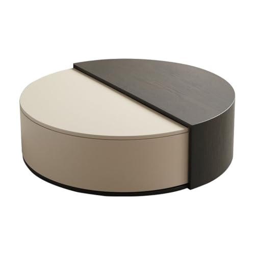 Moderner Mitteltisch Couchtisch, rund, for kleine Wohnungen, multifunktional, mit Stauraum, modern, for Zuhause Kaffee-Beistelltisch von SFANIIX