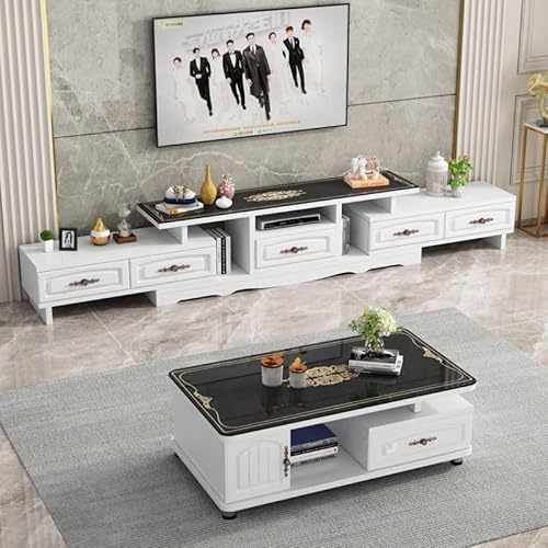 Moderner Mitteltisch Moderne Europäischen Stil Glas einfache kleine Couchtisch Wohnzimmer Glas Couchtisch Kaffee Beistelltisch (B) von SFANIIX