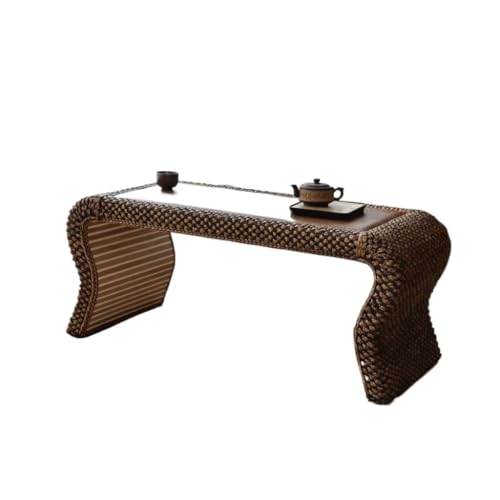 Moderner Mitteltisch Rattan Kleiner Couchtisch, Chinesischer Teetisch, Antike Zen Teetisch, Balkon Couchtisch Kaffee Beistelltisch von SFANIIX