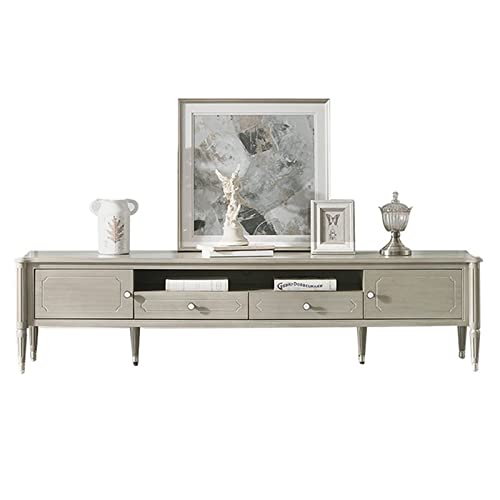 Moderner Multimedia-Konsole 70.8"/78.7"/86.6" TV-Ständer mit Metall hohe Ständer Wohnzimmer Entertainment Center TV-Ständer mit Stauraum für Wohnzimmer Schlafzimmer (200 * 45 * 48CM) von SFANIIX
