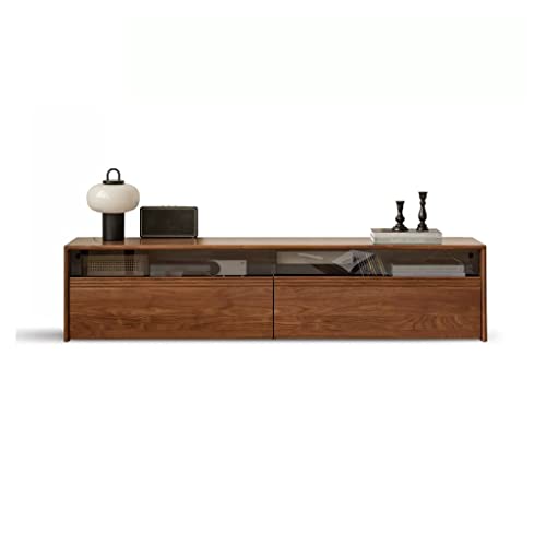 Moderner Multimedia-Konsole TV-Ständer mit 2 großen Schubladen und offenen Regalen Wohnzimmer TV-Ständer Moderne Medienkonsole für Wohnzimmer Schlafzimmer (M-180cm) von SFANIIX