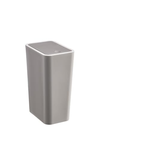 SFANIIX Badezimmer-Abfalleimer Badezimmer-Mülleimer, For Zuhause, Küche, Schlafzimmer, Wohnzimmer, Großer Rechteckiger Toiletten-Push-Mülleimer Mit Deckel Küchen-Mülleimer von SFANIIX