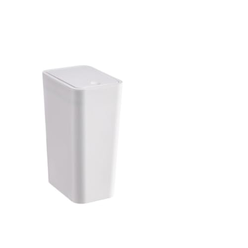 SFANIIX Badezimmer-Abfalleimer Badezimmer-Mülleimer, For Zuhause, Küche, Schlafzimmer, Wohnzimmer, Großer Rechteckiger Toiletten-Push-Mülleimer Mit Deckel Küchen-Mülleimer von SFANIIX