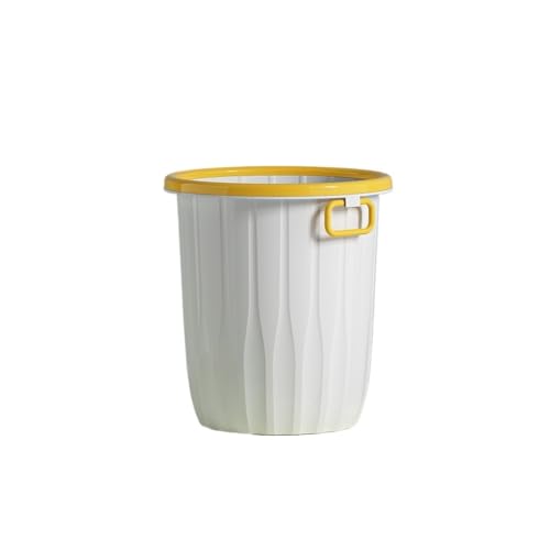 SFANIIX Badezimmer-Abfalleimer Haushalt Einfacher Mülleimer Wohnzimmer Ohne Deckel Großer Plastikpapierkorb Schlafzimmer Küche Badezimmer Küchen-Mülleimer von SFANIIX