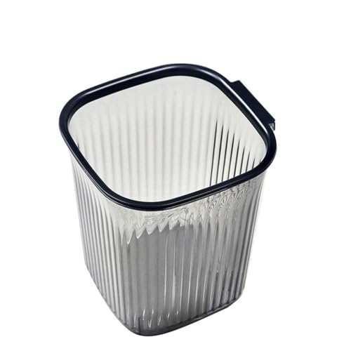 SFANIIX Badezimmer-Abfalleimer Haushalt Transparent Gestreift Verdickt Schlafzimmer Wohnzimmer Badezimmer Universal Mülleimer Küchen-Mülleimer von SFANIIX