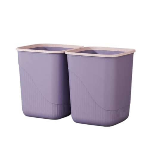 SFANIIX Badezimmer-Abfalleimer Mülleimer Haushalt Große Kapazität Wohnzimmer Küche Schlafzimmer Badezimmer Toilette Büro Verdickter Ring Papierkorb Küchen-Mülleimer von SFANIIX