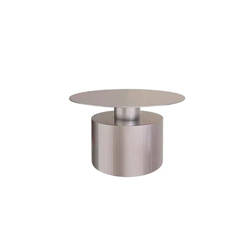 SFANIIX Beistelltisch Edelstahl Kombination Couchtisch Kreativ Einfacher Stil Sofa Beistelltisch Rund Home Kleine Wohnung Couchtisch Sofa Beistelltisch (L) von SFANIIX