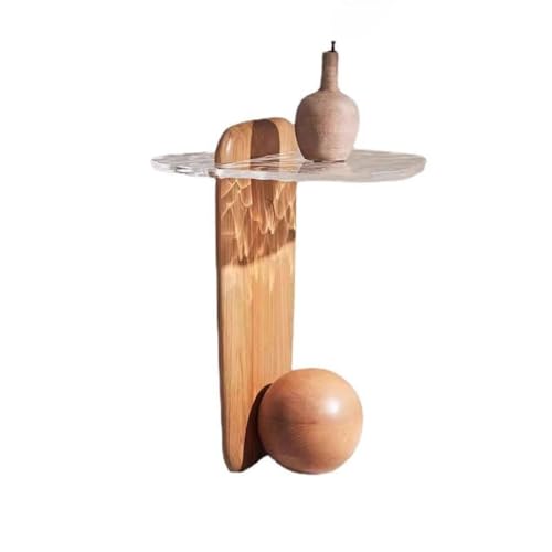 SFANIIX Beistelltisch Wind Teetisch Massivholz Beistelltisch Wohnzimmer B&B Schlafzimmer Kleines Haus Wasserwelle Glas Kleiner Teetisch Sofa Beistelltisch SFANIIX Beistelltisch Wind Teetisch Massivholz Beistelltisch Wohnzimmer B&B Schlafzimmer Kleines Haus Wasserwelle Glas Kleiner Teetisch Sofa Beistelltisch von SFANIIX