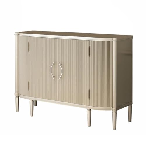 SFANIIX Buffet Holzeingangsmöbel Moderne minimalistische Anrichte für Wohnzimmer Aufbewahrungsschrank Champagner für zu Hause Sideboard mit Stauraum (Size : 140cm L) von SFANIIX