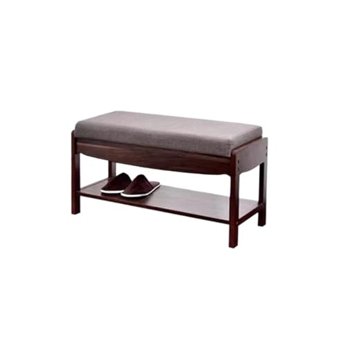 SFANIIX Eingangsbereich Schuhbank Schuhwickelhocker Massivholz Eingang Sofa Hocker Schuhhocker Schuhablage Eingang Schuhhocker Wechselschuhe Bank von SFANIIX