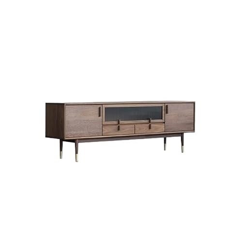 SFANIIX Moderne Medienkonsole 180 Massivholz Rustikale Wohnzimmer Lagerungsschrank, Minimalistisches Heim-Unterhaltungszentrum, Geeignet für Hotels und Wohnbereiche für Wohnzimmer Schlafzimmer von SFANIIX
