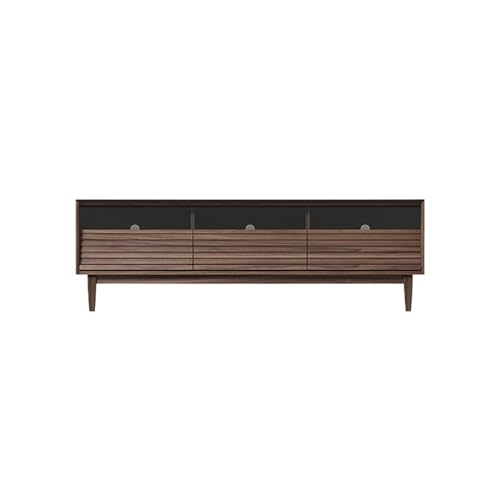 SFANIIX Moderne Medienkonsole 180cm Modern Rustikaler Walnuss Unterhaltungszentrum, Minimalistische Konsolen-Aufbewahrungseinheit, Hotel- und Wohnmöbel für Wohnzimmer Schlafzimmer von SFANIIX
