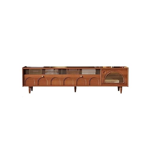 SFANIIX Moderne Medienkonsole 200CM Vintage-Konsolentisch aus Massivholz und Glas, Wohnzimmer Aufbewahrungsmöbel, Geeignet für Hotels Ferienwohnungen für Wohnzimmer Schlafzimmer SFANIIX Moderne Medienkonsole 200CM Vintage-Konsolentisch aus Massivholz und Glas, Wohnzimmer Aufbewahrungsmöbel, Geeignet für Hotels Ferienwohnungen für Wohnzimmer Schlafzimmer von SFANIIX