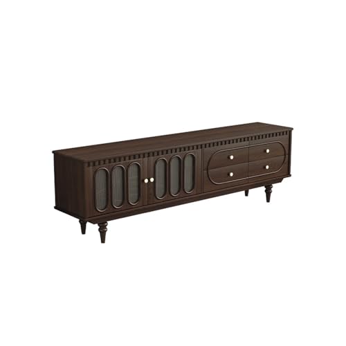 SFANIIX Moderne Medienkonsole 200cm Retro Minimalistischer Massivholz-Aufbewahrungsschrank, Modernes Wohnzimmer-Unterhaltungszentrum, Hoteloptimiertes Design für Wohnzimmer Schlafzimmer von SFANIIX