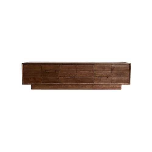 SFANIIX Moderne Medienkonsole 200x40x50cm Massivholz-Aufbewahrungstisch, Wohnzimmer-Entertainment-Center, Bodenaufbewahrungsschrank, Retro-Möbel für Wohnzimmer Schlafzimmer von SFANIIX