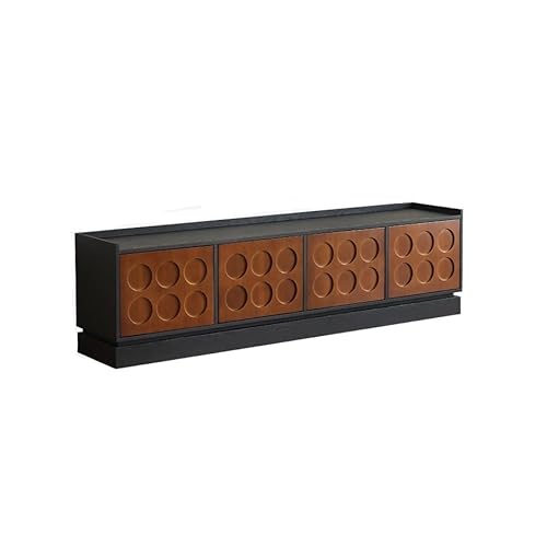 SFANIIX Moderne Medienkonsole 220x40x55cm Massivholz Bodenstehender Aufbewahrungsschrank, Entertainment-Zentrum für Wohnzimmer & Hotelbereich für Wohnzimmer Schlafzimmer von SFANIIX