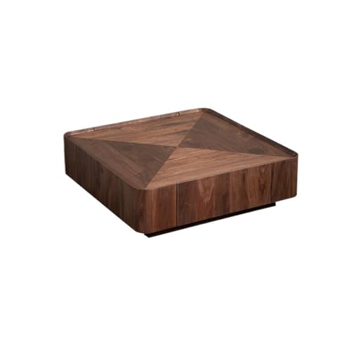 SFANIIX Moderner Mitteltisch Couchtisch Aus Schwarzem Nussbaumholz, Quadratischer Ablagetisch Kaffee-Beistelltisch SFANIIX Moderner Mitteltisch Couchtisch Aus Schwarzem Nussbaumholz, Quadratischer Ablagetisch Kaffee-Beistelltisch von SFANIIX