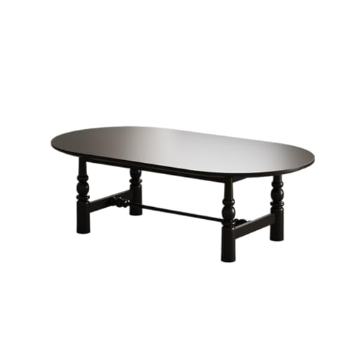 SFANIIX Moderner Mitteltisch Couchtisch Oval Retro Massivholz Wohnzimmer Log Stil Kleiner Tisch Kaffee-Beistelltisch SFANIIX Moderner Mitteltisch Couchtisch Oval Retro Massivholz Wohnzimmer Log Stil Kleiner Tisch Kaffee-Beistelltisch von SFANIIX
