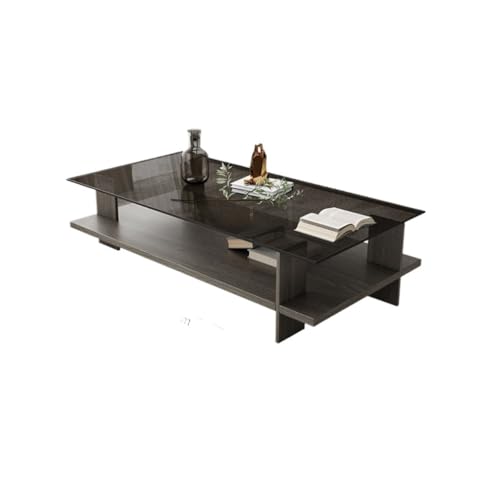SFANIIX Moderner Mitteltisch Glas Kaffee Tisch Kleine Wohnung Wohnzimmer Hause Moderne Büro Platz Tee Kaffee-Beistelltisch von SFANIIX