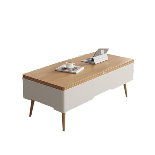 SFANIIX Moderner Mitteltisch Multifunktionaler Hebetisch, Esstisch, Doppelnutzungstisch, einfaches und modernes Wohnzimmer, kreativer Couchtisch Couchtisch(S-100cm) von SFANIIX