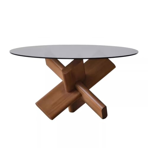SFANIIX Moderner Mitteltisch Nordic Home Glas Schlafzimmer Seite Tisch Tee Wohnzimmer Runde Kaffee Kaffee-Beistelltisch von SFANIIX