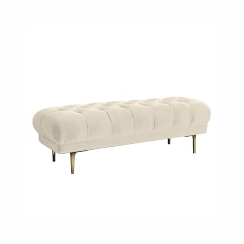 SFANIIX Ottomane Couchbank Nordic High-End Samt Schuhbank Modern Leicht Luxus Bett Endbank Sofa Wohnzimmer Stilvoll Einfache Rechteckige Bank Moderne Ottomane Bank (B) von SFANIIX