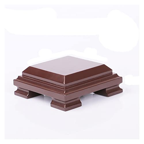 SFANIIX Ständer auf Fuß, Blumentopf, Podest für Handwerk, quadratisch, Vasensockel, 5,9 cm, hohe Basis für Pflanzen (L) von SFANIIX