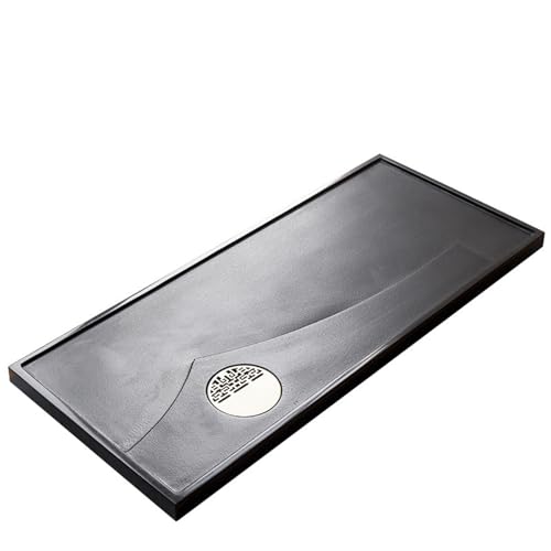 SFANIIX Teetablett Teetablett Natur-Ebonit Teetablett Kung Fu Teetablett Einfach für den Hausgebrauch aus Stein Serviertablett (70 * 35 * 3cm) von SFANIIX