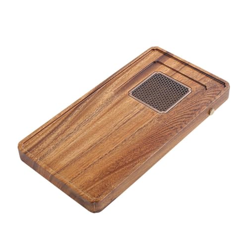SFANIIX Teetablett Teetablett Retro Holz Teetablett Nass Und Trocken Teeset , Tablett for La Home, Einfacher Teetisch Trockenes Tablett (C) von SFANIIX