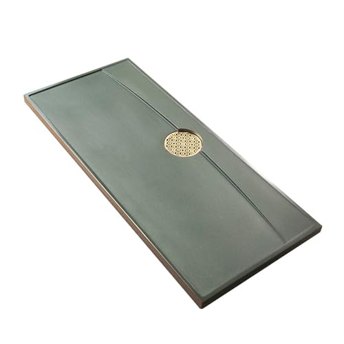 SFANIIX Teetablett Teetablett Türkis Haus Kleiner Tee Meer Trockenes Meer Blasentablett Teetablett Oolite Teetablett Modern für Büro Serviertablett (60x30x3cm) von SFANIIX