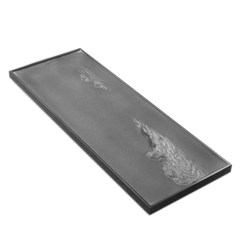 SFANIIX Teetablett Urushi Teetablett Entwässerung für das ganze Haus Türkis Punkt Moderner Teetisch mit dreidimensionaler Entwässerung Relief Serviertablett (60x30x3cm) von SFANIIX