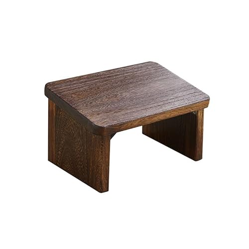 SFANIIX Vanity Hocker, Fußstütze aus Holz, schräg, Fußstütze für Schlafzimmer, Freizeithocker für Balkon, Couchtisch, kleiner Hocker, kleiner Hocker, kleiner Fußhocker von SFANIIX