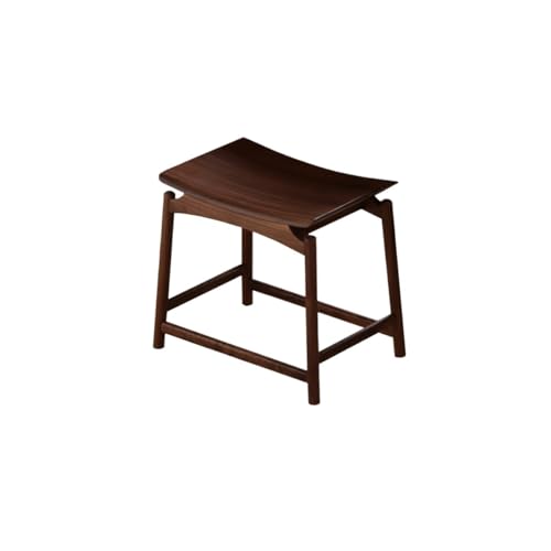 SFANIIX Vanity Stools North American Black Walnut Ingot Stool Household Small Stool Tea Stool Saddle Stool Tilted Head Solid Wood Makeup Stool Shoe Stool Small Footstool von SFANIIX