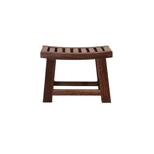 SFANIIX Vanity Stools Small Stool Household Solid Wood Small Wooden Stool, Living Room Bedroom Small Stool Low Stool, Balcony Leisure Stool Porch Shoe Stool Small Footstool von SFANIIX