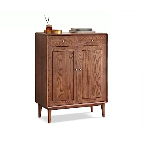 Schuhaufbewahrungsschrank Massivholz Schuhschrank Kleine Wohnung Wohnzimmer Partition Schrank Veranda Schrank Home Log Balkon Aufbewahrungsbox Schuhschrank für Eingang (Color : B) von SFANIIX