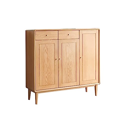 Schuhaufbewahrungsschrank Massivholz Schuhschrank Kleine Wohnung Wohnzimmer Partition Schrank Veranda Schrank Home Log Balkon Aufbewahrungsbox Schuhschrank für Eingang (Color : C) von SFANIIX