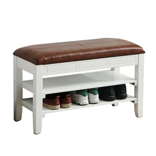 Schuhbank im Flur Leichter Luxus Schuhwechselhocker Sitzhocker Integrierte Haustürbank Tragen Sie Schuhhocker, der den Türgriff betritt Schuhbank Wechseln (Color : C, Size : M 100cm) von SFANIIX