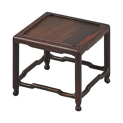 Sockel Holz Display Ständer, 12×12×11CM Praktische Teekanne Vase Bonsai Basis Home Office Blumentopf Dekoration Stand Pflanzen Display Basis von SFANIIX