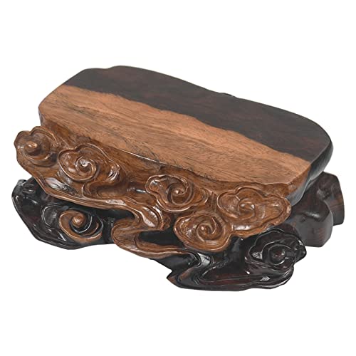 Sockel Holz Karotte Carving Massivholz Basis Aquarium Buddha Statue Display Tisch Vase Blumentopf Holz Basis Pflanzen Display Basis(M) von SFANIIX