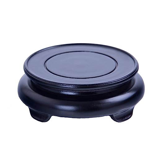 Sockel Holz Runde Vase Basis Massivholz Aquarium Display Stand Bonsai Pflanze Buddha Statue Stein Ornament Teekanne Basis Pflanzen Display Basis(C) von SFANIIX