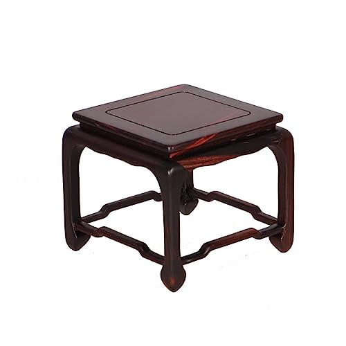 Sockel Holz Vase Basis Platz Topf Basis Vase Pflanze Buddha Statue Skulptur Display Stand Handwerk Sockel Pflanzen Display Basis von SFANIIX