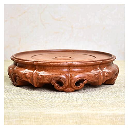 Sockel Massivholz Rundfuß Bonsai-Display-Tisch Porzellan Vasenfuß Aquariendekoration Bodenhalterung Pflanzen Display Basis(S) von SFANIIX